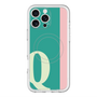 スリムプロテクションプレミアムケース with MagSafe［ オリジナル - initial color line - Q green ］