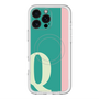 スリムプロテクションプレミアムケース with MagSafe［ オリジナル - initial color line - Q green ］
