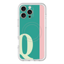 スリムプロテクションプレミアムケース with MagSafe［ オリジナル - initial color line - Q green ］