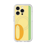 スリムプロテクションプレミアムケース with MagSafe［ オリジナル - initial color line - Q yellow ］