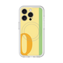 スリムプロテクションプレミアムケース with MagSafe［ オリジナル - initial color line - Q yellow ］