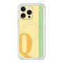 スリムプロテクションプレミアムケース with MagSafe［ オリジナル - initial color line - Q yellow ］