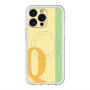 スリムプロテクションプレミアムケース with MagSafe［ オリジナル - initial color line - Q yellow ］