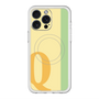 スリムプロテクションプレミアムケース with MagSafe［ オリジナル - initial color line - Q yellow ］