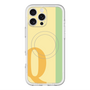 スリムプロテクションプレミアムケース with MagSafe［ オリジナル - initial color line - Q yellow ］