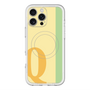 スリムプロテクションプレミアムケース with MagSafe［ オリジナル - initial color line - Q yellow ］