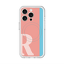 スリムプロテクションプレミアムケース with MagSafe［ オリジナル - initial color line - R pink ］