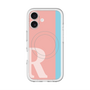 スリムプロテクションプレミアムケース with MagSafe［ オリジナル - initial color line - R pink ］