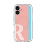スリムプロテクションプレミアムケース with MagSafe［ オリジナル - initial color line - R pink ］