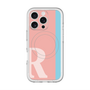 スリムプロテクションプレミアムケース with MagSafe［ オリジナル - initial color line - R pink ］