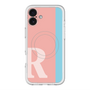 スリムプロテクションプレミアムケース with MagSafe［ オリジナル - initial color line - R pink ］