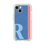 スリムプロテクションプレミアムケース with MagSafe［ オリジナル - initial color line - R blue ］