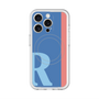 スリムプロテクションプレミアムケース with MagSafe［ オリジナル - initial color line - R blue ］