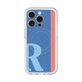 スリムプロテクションプレミアムケース with MagSafe［ オリジナル - initial color line - R blue ］