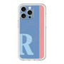 スリムプロテクションプレミアムケース with MagSafe［ オリジナル - initial color line - R blue ］