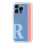 スリムプロテクションプレミアムケース with MagSafe［ オリジナル - initial color line - R blue ］