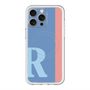 スリムプロテクションプレミアムケース with MagSafe［ オリジナル - initial color line - R blue ］