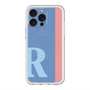 スリムプロテクションプレミアムケース with MagSafe［ オリジナル - initial color line - R blue ］