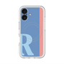 スリムプロテクションプレミアムケース with MagSafe［ オリジナル - initial color line - R blue ］