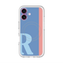 スリムプロテクションプレミアムケース with MagSafe［ オリジナル - initial color line - R blue ］