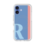 スリムプロテクションプレミアムケース with MagSafe［ オリジナル - initial color line - R blue ］