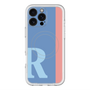 スリムプロテクションプレミアムケース with MagSafe［ オリジナル - initial color line - R blue ］