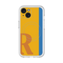 スリムプロテクションプレミアムケース with MagSafe［ オリジナル - initial color line - R orange ］