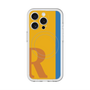 スリムプロテクションプレミアムケース with MagSafe［ オリジナル - initial color line - R orange ］