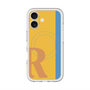 スリムプロテクションプレミアムケース with MagSafe［ オリジナル - initial color line - R orange ］