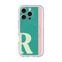 スリムプロテクションプレミアムケース with MagSafe［ オリジナル - initial color line - R green ］
