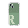スリムプロテクションプレミアムケース with MagSafe［ オリジナル - initial two tone - R green ］