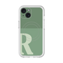 スリムプロテクションプレミアムケース with MagSafe［ オリジナル - initial two tone - R green ］