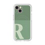 スリムプロテクションプレミアムケース with MagSafe［ オリジナル - initial two tone - R green ］