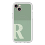 スリムプロテクションプレミアムケース with MagSafe［ オリジナル - initial two tone - R green ］