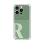 スリムプロテクションプレミアムケース with MagSafe［ オリジナル - initial two tone - R green ］