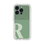 スリムプロテクションプレミアムケース with MagSafe［ オリジナル - initial two tone - R green ］