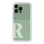 スリムプロテクションプレミアムケース with MagSafe［ オリジナル - initial two tone - R green ］