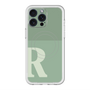 スリムプロテクションプレミアムケース with MagSafe［ オリジナル - initial two tone - R green ］