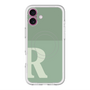 スリムプロテクションプレミアムケース with MagSafe［ オリジナル - initial two tone - R green ］