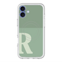 スリムプロテクションプレミアムケース with MagSafe［ オリジナル - initial two tone - R green ］