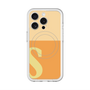 スリムプロテクションプレミアムケース with MagSafe［ オリジナル - initial two tone - S orange ］