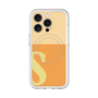 スリムプロテクションプレミアムケース with MagSafe［ オリジナル - initial two tone - S orange ］