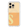 スリムプロテクションプレミアムケース with MagSafe［ オリジナル - initial two tone - S orange ］