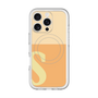 スリムプロテクションプレミアムケース with MagSafe［ オリジナル - initial two tone - S orange ］