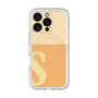 スリムプロテクションプレミアムケース with MagSafe［ オリジナル - initial two tone - S orange ］