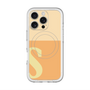 スリムプロテクションプレミアムケース with MagSafe［ オリジナル - initial two tone - S orange ］