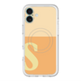 スリムプロテクションプレミアムケース with MagSafe［ オリジナル - initial two tone - S orange ］