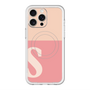 スリムプロテクションプレミアムケース with MagSafe［ オリジナル - initial two tone - S pink ］