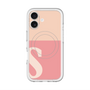 スリムプロテクションプレミアムケース with MagSafe［ オリジナル - initial two tone - S pink ］