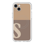 スリムプロテクションプレミアムケース with MagSafe［ オリジナル - initial two tone - S brown ］